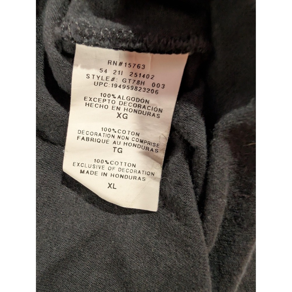 Champion Shirt Mens XL Black Long Sleeve Marble C Logo Script Sleeve Graphic - Picture 5 of 8
